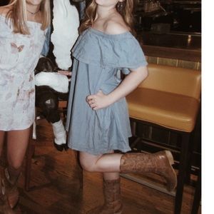 off the shoulder dress